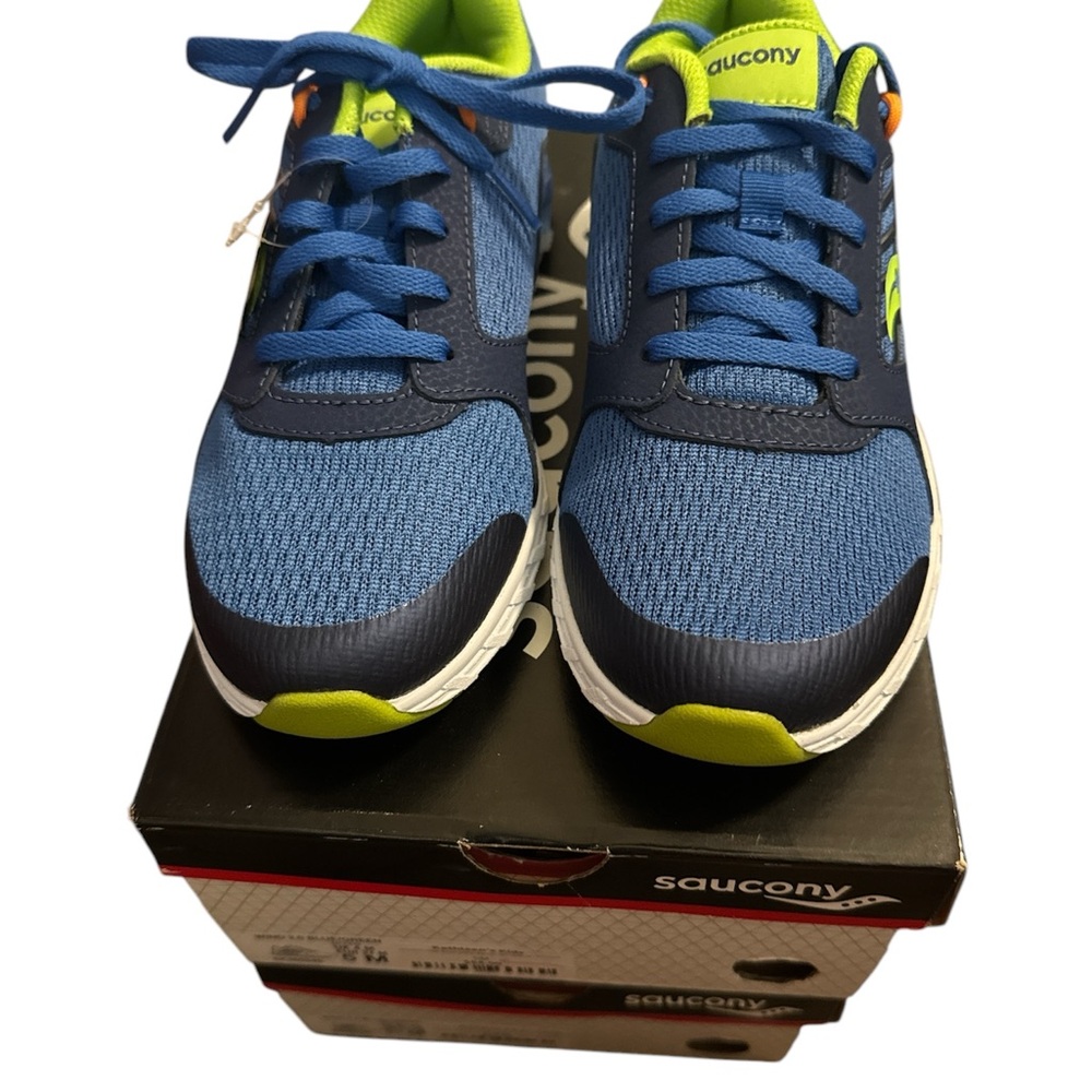 Saucony Blue and Green Sneakers